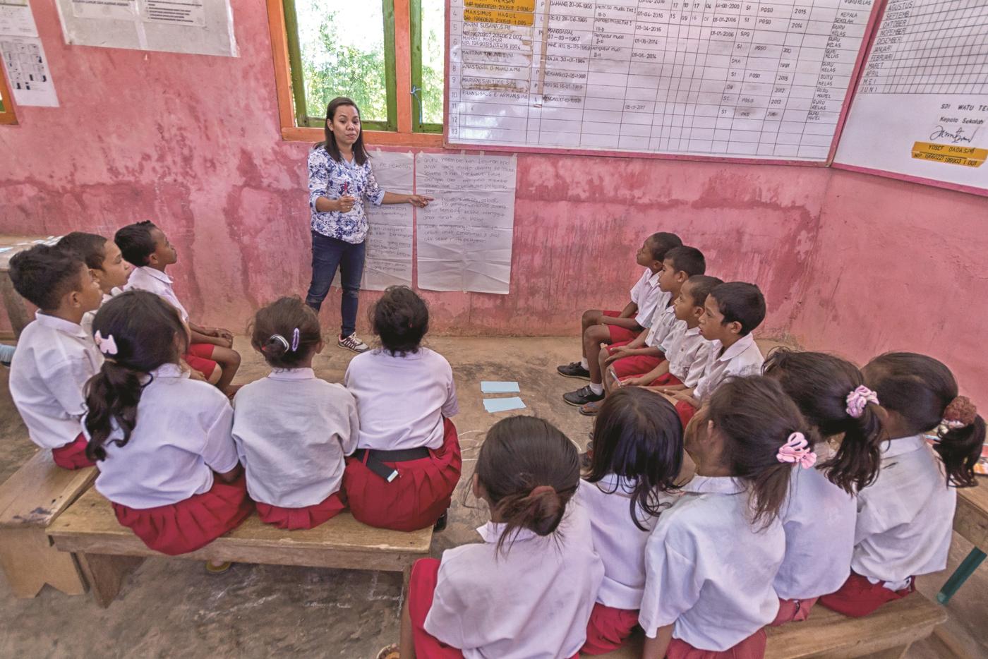 Tes cepat untuk menilai kemampuan dasar murid dalam Bahasa Indonesia dan Matematika di SD Konang, Manggarai Barat