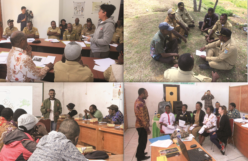 Kegiatan Pelatihan Komunikasi bagi anggota Sekber BANGGA Papua di Paniai dan Lanny Jaya.  <br> Foto: Syaifullah/Yayasan BaKTI