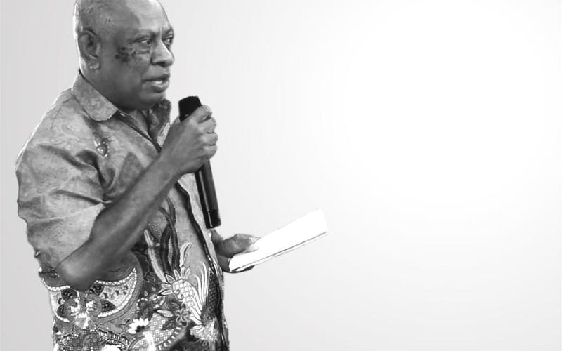 Felix Karubaba, Kepala SD YPPGI Agats <br> Foto: Petrus Supardi/Yayasan BaKTI