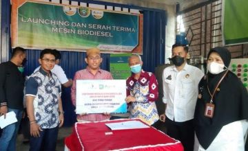 Peluncuran Pabrik Pengolahan Minyak Jelantah di Kabupaten Pangkep<br> Foto: https://makassar.tribunnews.com/)
