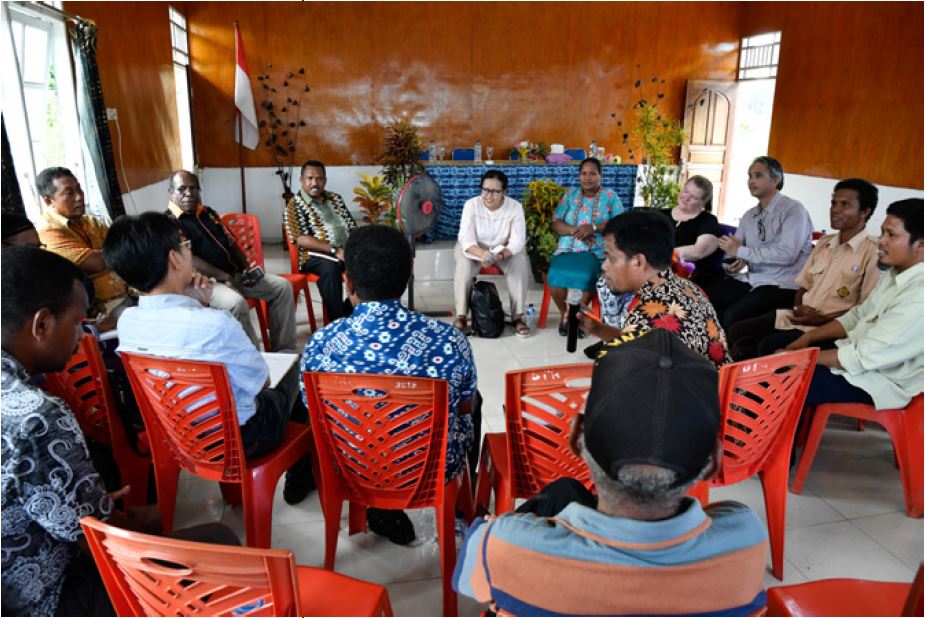 Diskusi bersama KOMPAK LANDASAN yang dihadiri juga oleh perwakilan dari DFAT. Foto : Tim KOMPAK - LANDASAN II