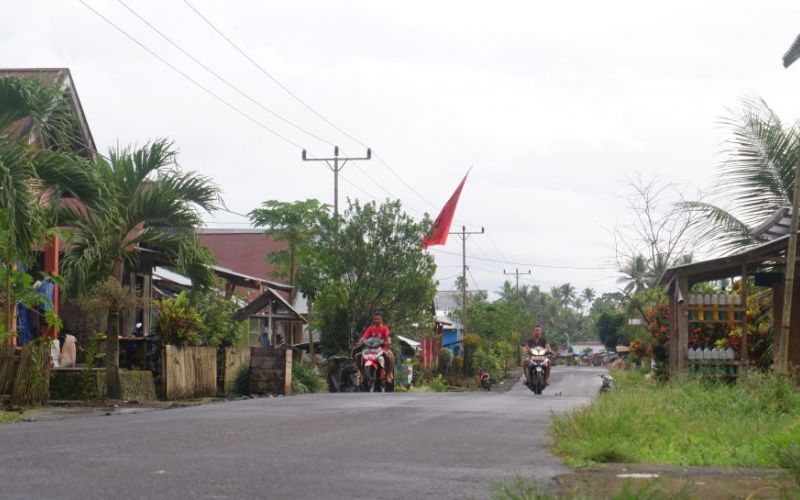 Suasana Desa Podol desa pertama kecamatan Tabaru Halmahera Barat <br> Foto: Kabar Pulau
