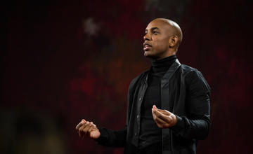 Casey Gerald speaks at TED2016 – Dream, February 15-19, 2016, Vancouver Convention Center, Vancouver, Canada. Photo: Bret Hartman / TED